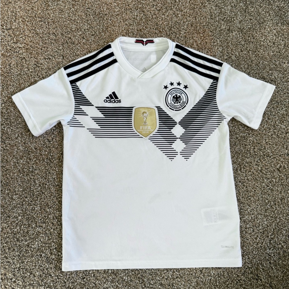 Adidas Kids Germany Black and White 2014 FIFA World Cup Champions Soccer Jersey